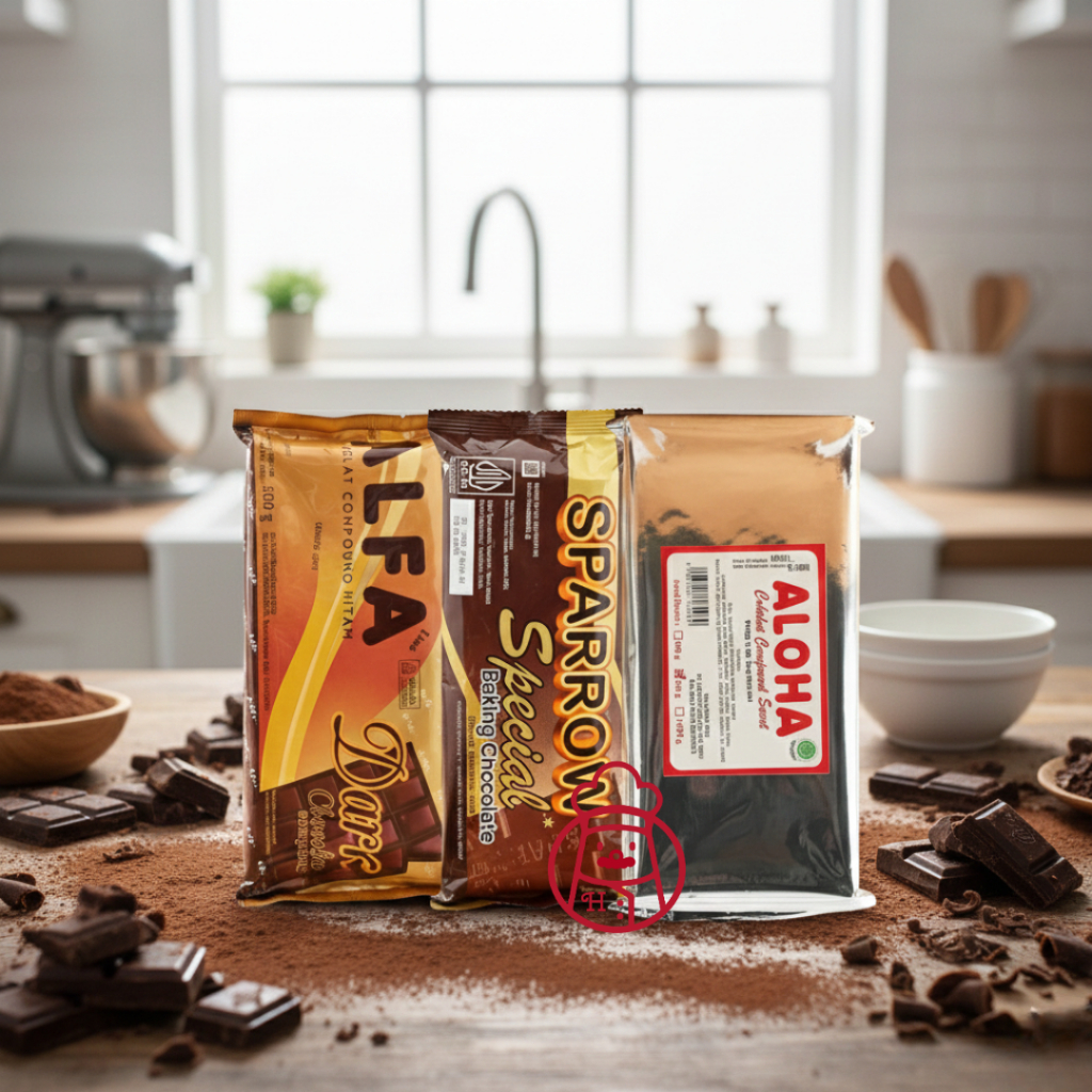 COMPOUND Chocolate 500 g Halal / Coklat/ Cokelat Block/ Coklat Batang / Bella Tulip Colatta Virgo