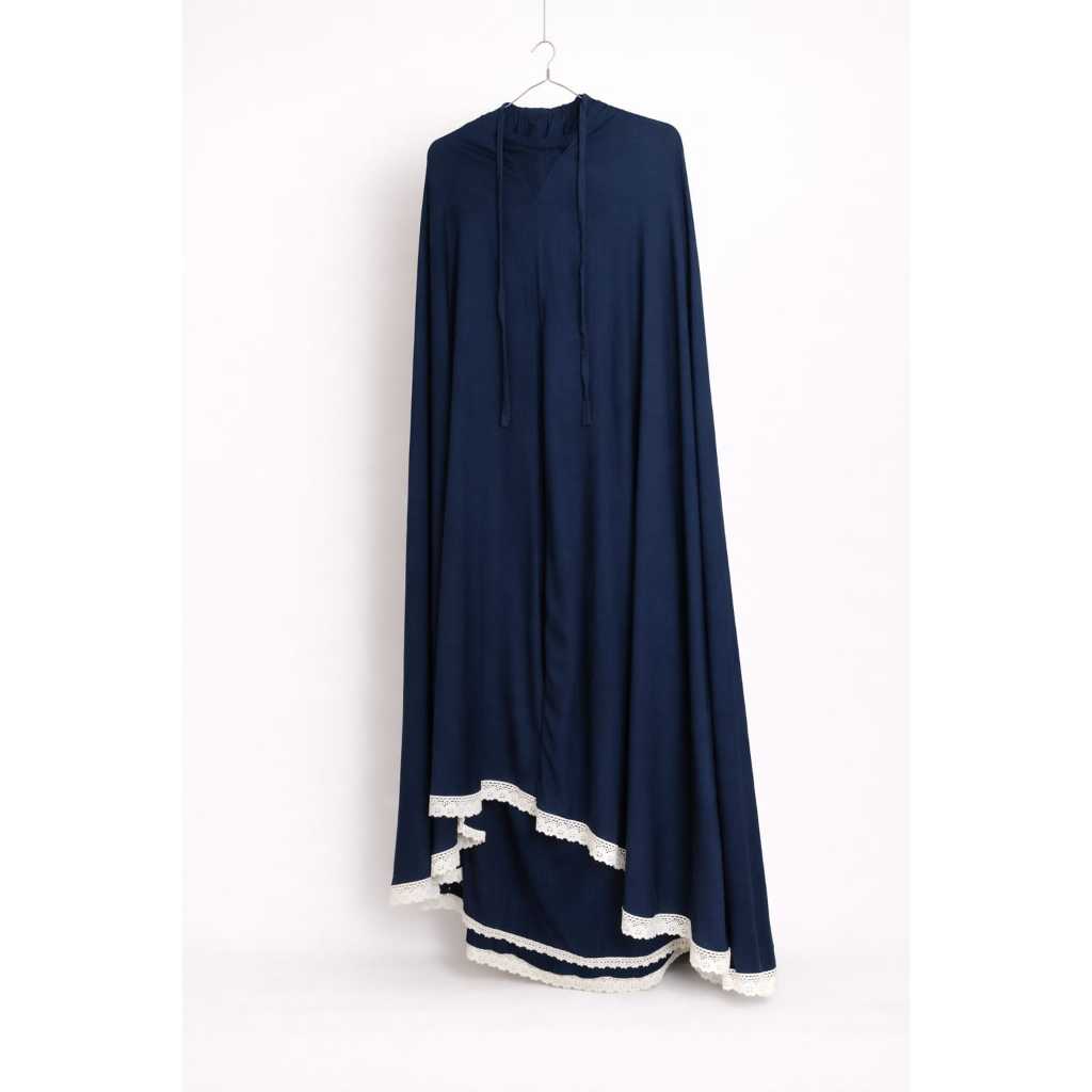 MUKENA POLOS Bahan Rayon Adem dan Dingin, Bahan Jatoh. Renda Putih Mukena Muslim