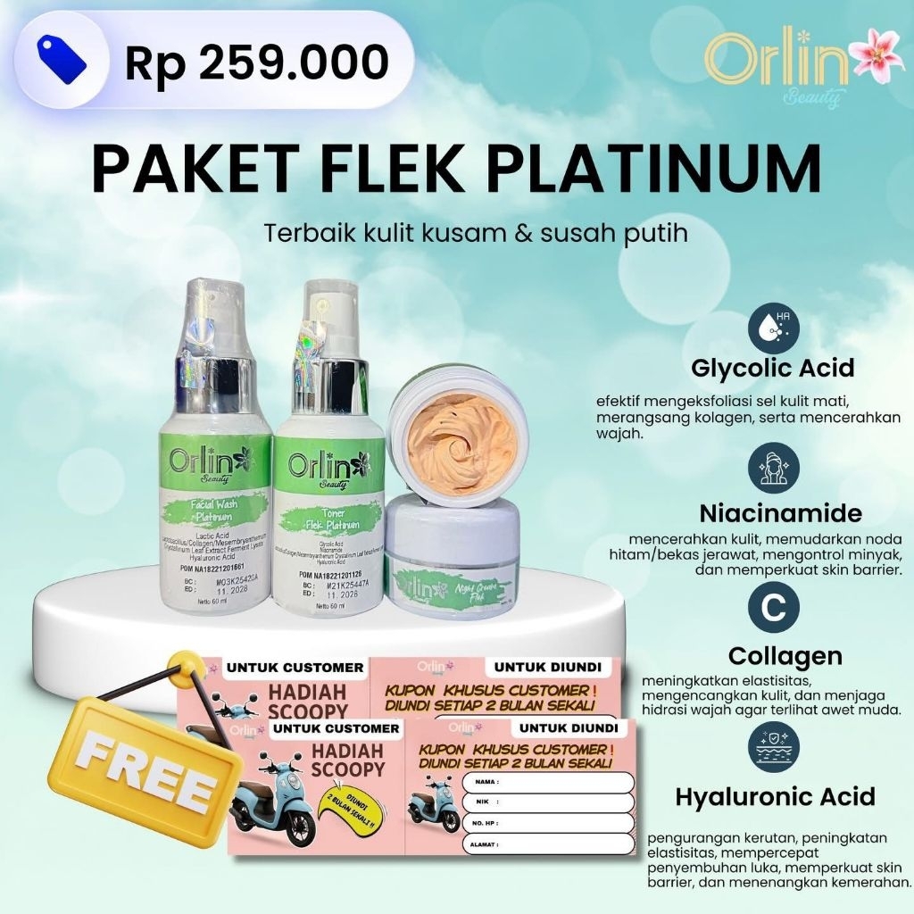 Paket flek orlin beauty / orlin beauty paket flek