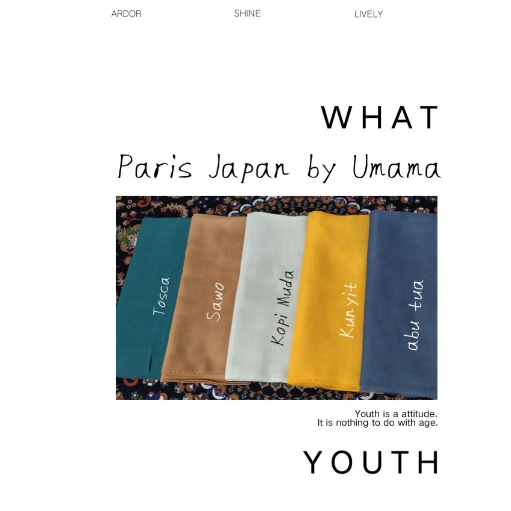 Jilbab segi empat Paris Japan by Umama