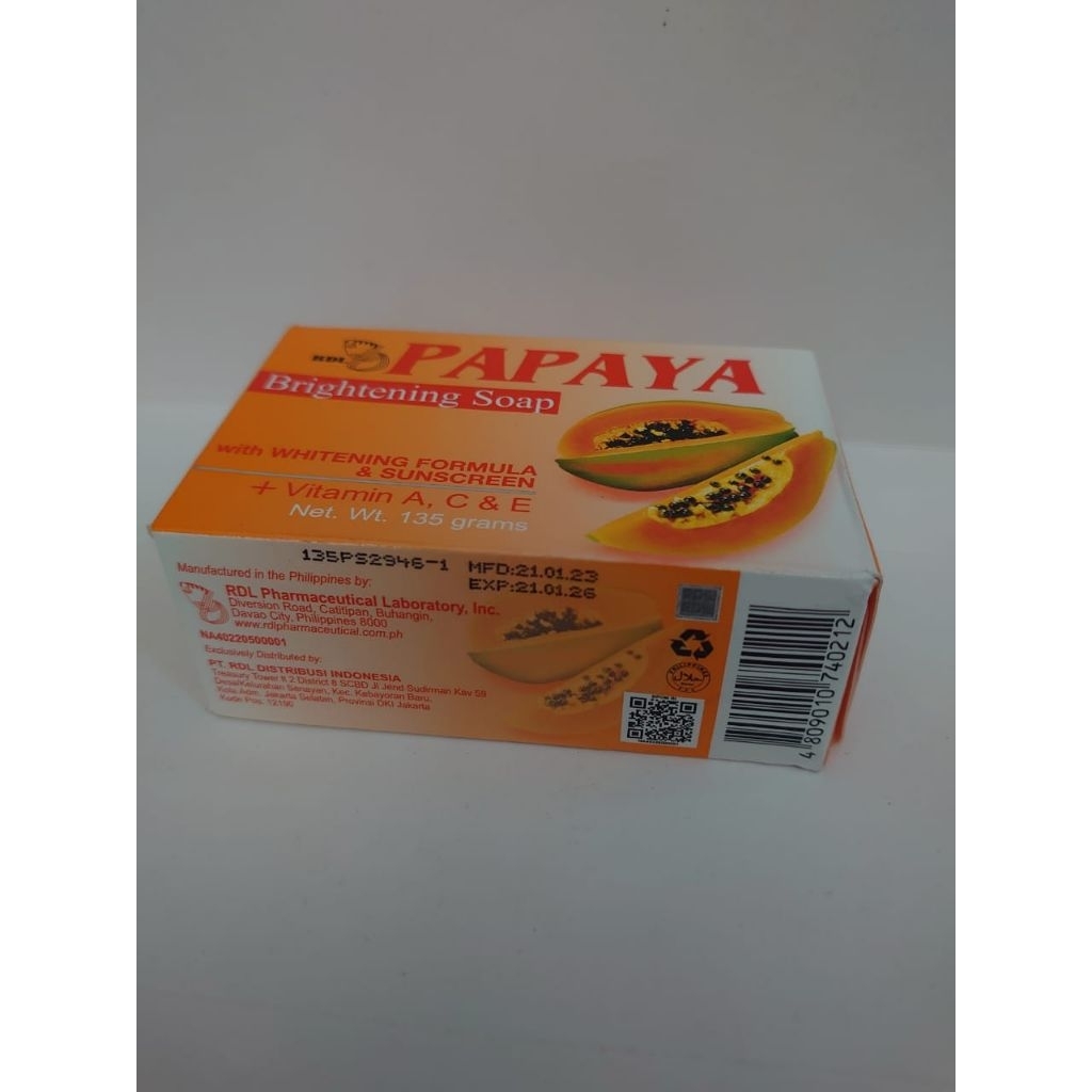Sabun RDL Pepaya philippines 135gr ORiGINAL