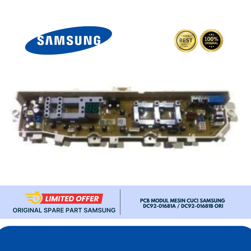 PCB MODUL MESIN CUCI SAMSUNG DC92-01681A / DC92-01681B WA70H4000SW ORI
