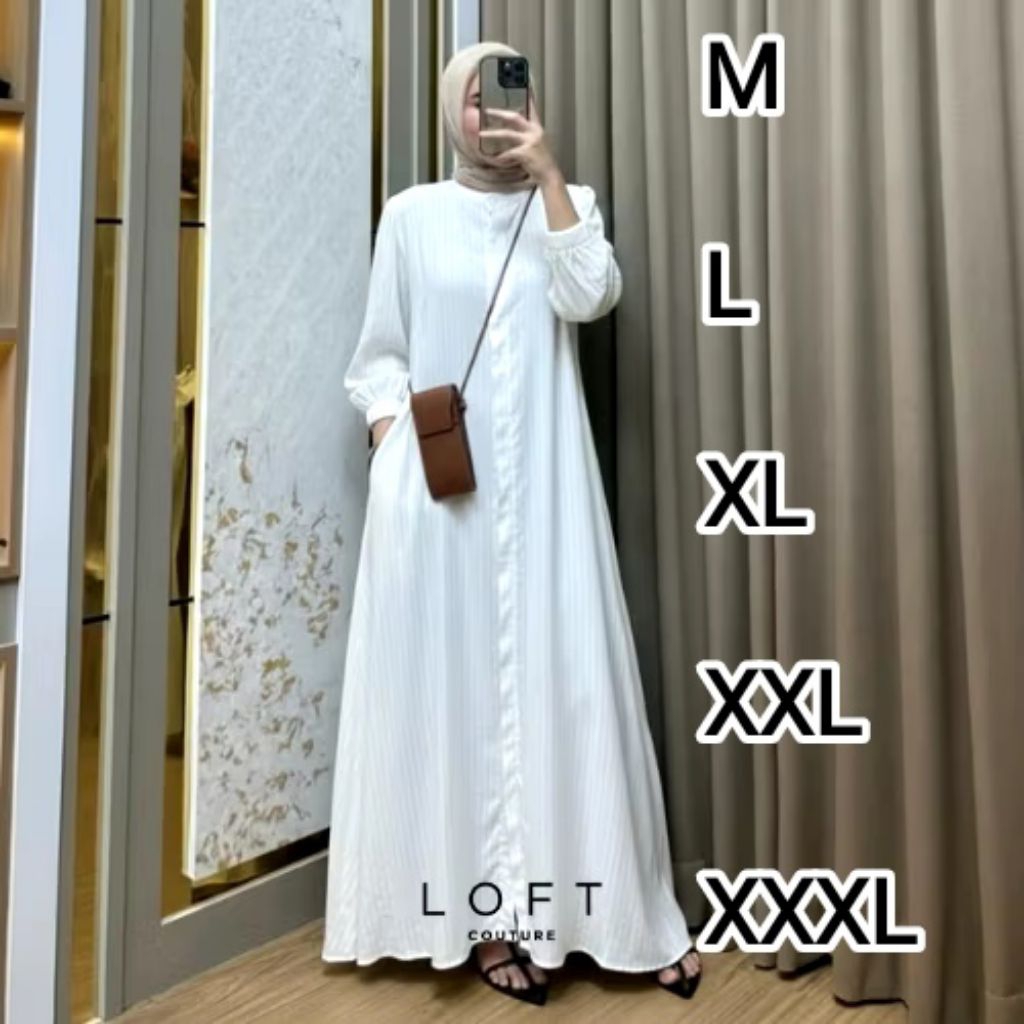 GAMIS RAYON MOTIF SALUR TERBARU