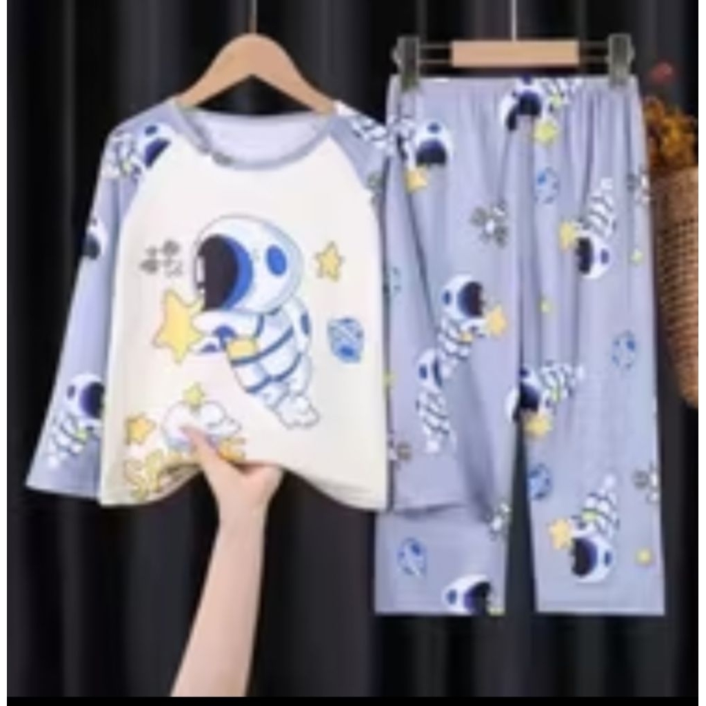 Piyama astronot anak baju tidur astronot anak import