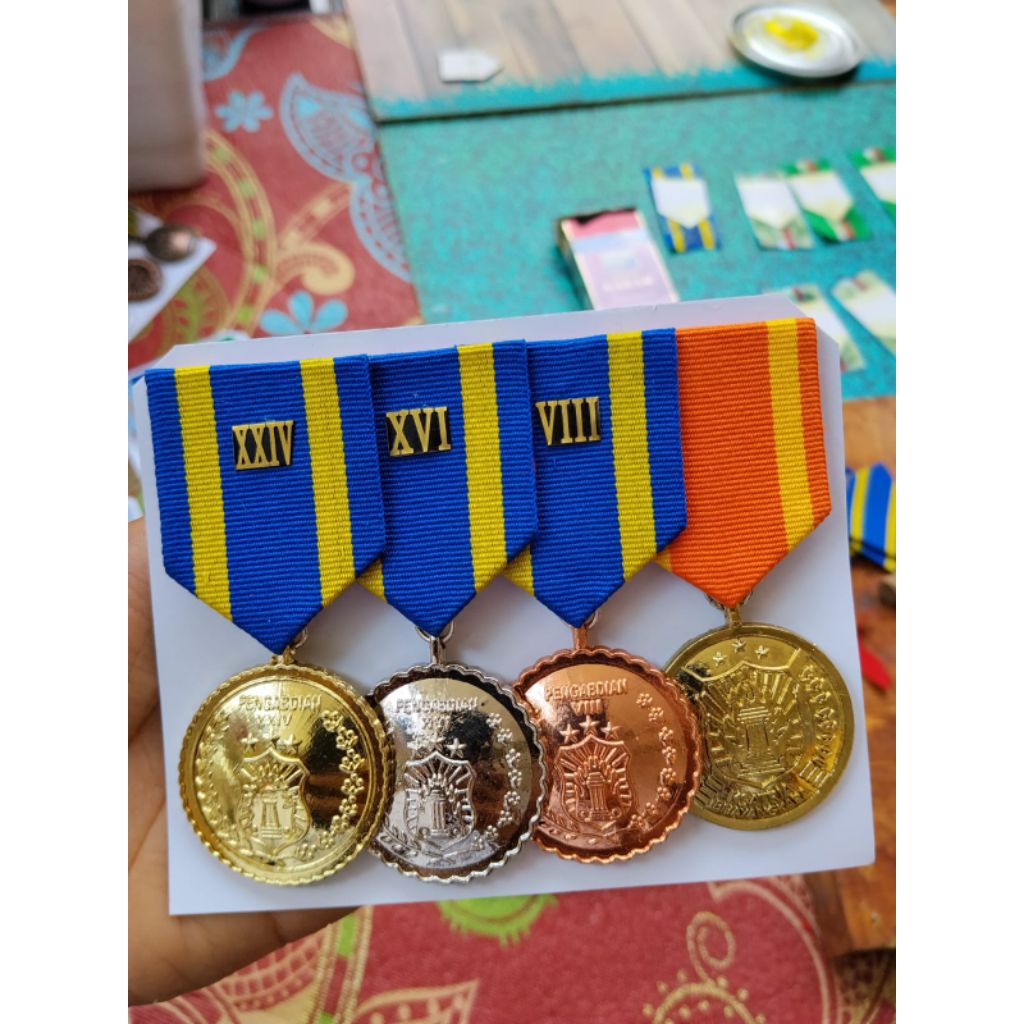 TANDA JASA SATYA LENCANA PITA PDH PDU, POLIS 8/16/24THN, KSATRIA BHAYANGKARA,