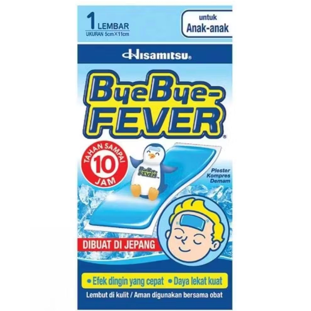 BYE-BYE FEVER FOR CHILDREN / PLESTER DEMAM UNTUK ANAK USIA 2 TAHUN KE ATAS