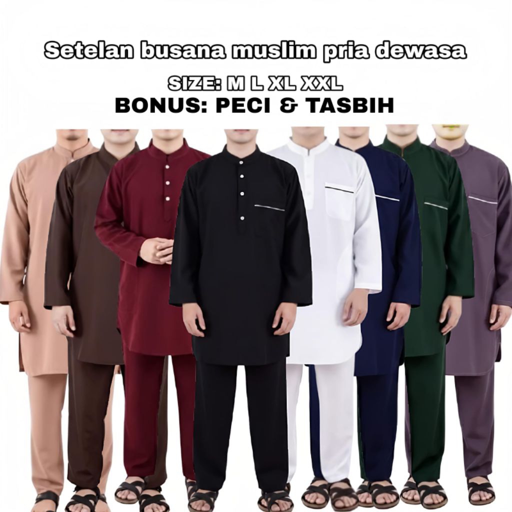 SETELAN BUSANA MUSLIM PRIA DEWASA. SETELAN PAKISTAN DEWASA. SETELAN KURTA DEWASA. SETELAN KOKO DEWAS