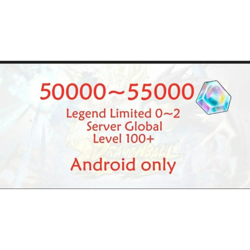 Akun Dragon Ball Legends Global Android DBL-1