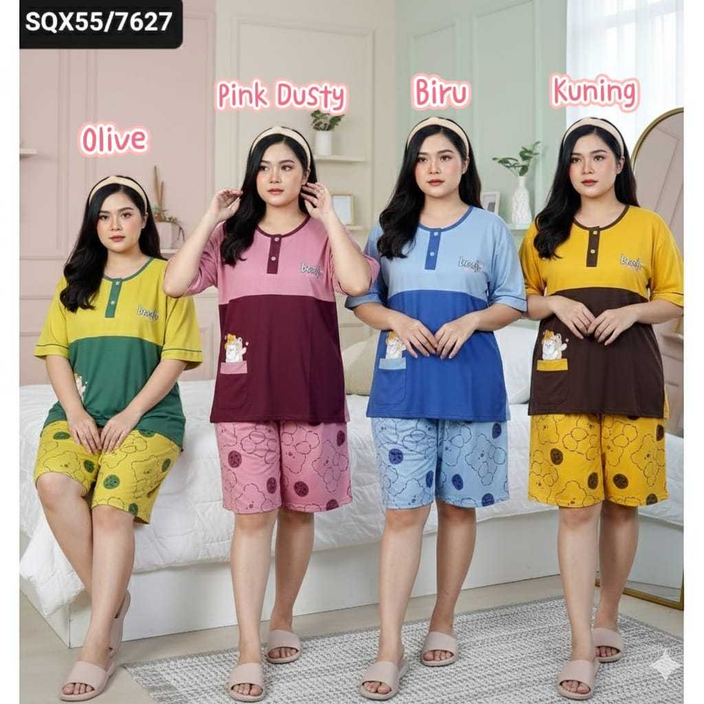 BABYDOLL AMRO JUMBO 7627 LABEL PUTIH CELANA PENDEK SQX