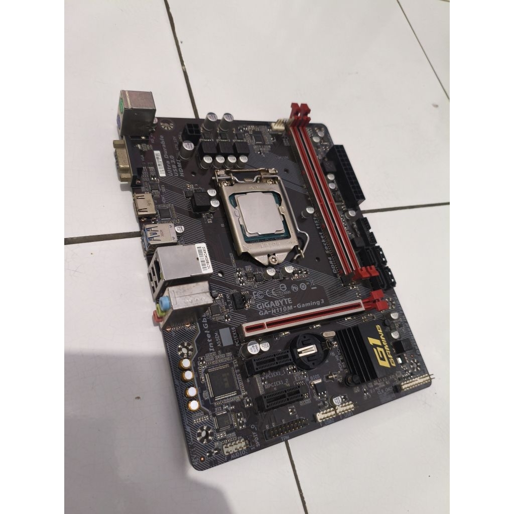 Paketan Motherboard Gigabyte H110 Gaming 3 + Processor G4560 (Gen 7)