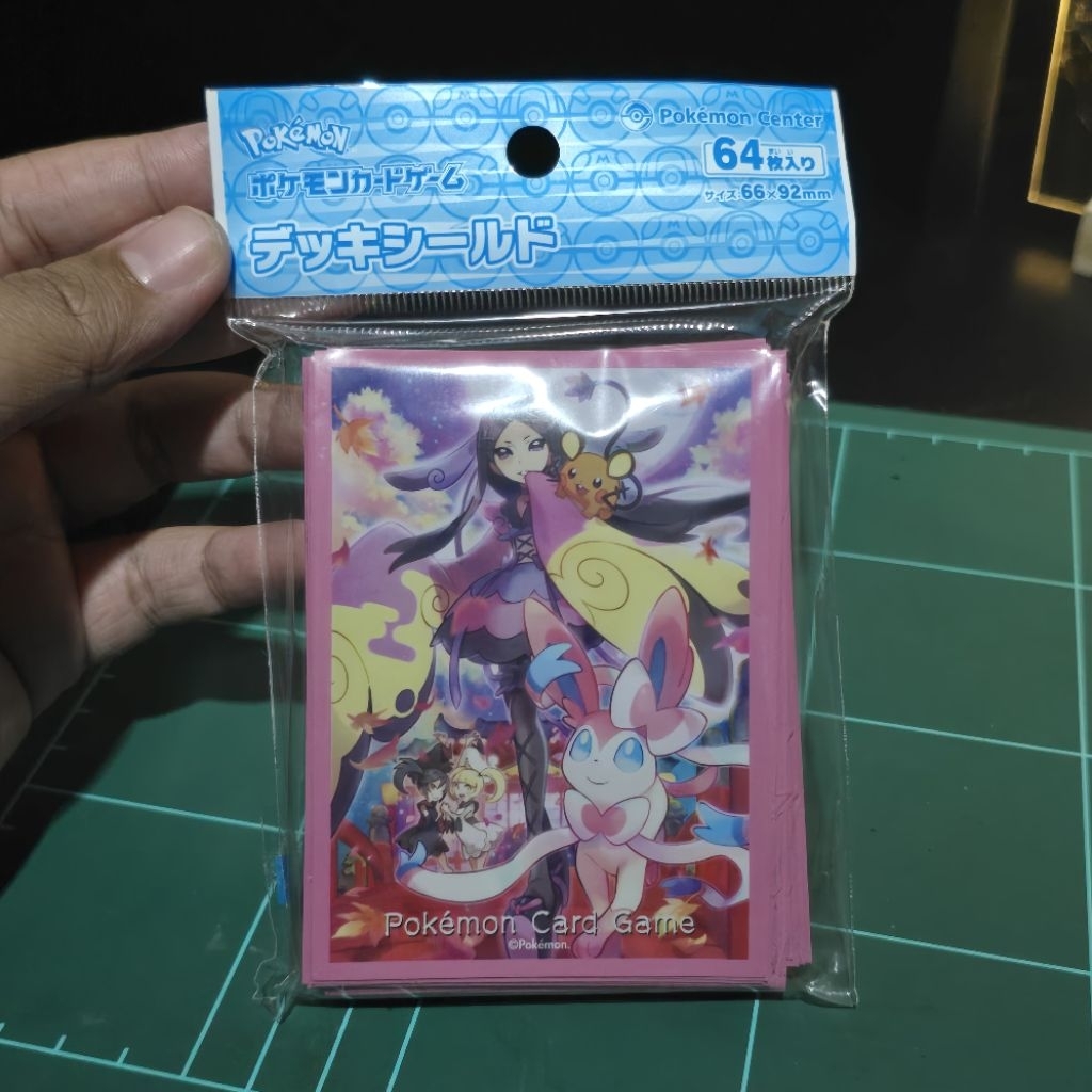 Pokemon Center Official Trading Card Sleeve Valerie Sylveon Dedenne 64 Pcs