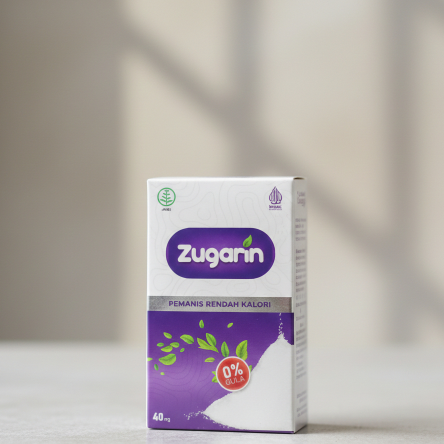 Zugarin Pemanis Rendah Kalori 0% Gula - Pengganti Gula Alami untuk Diet & Diabetes