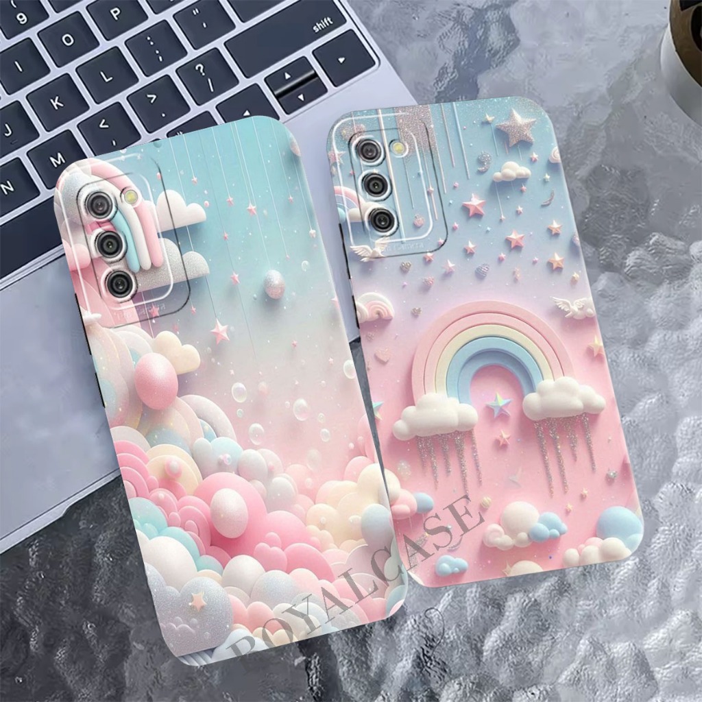 Softcase Samsung A02s A03s A03 A04 A05 A06 - Motif Rainbow Cute - Fashion Case - Case Lentur - Karet