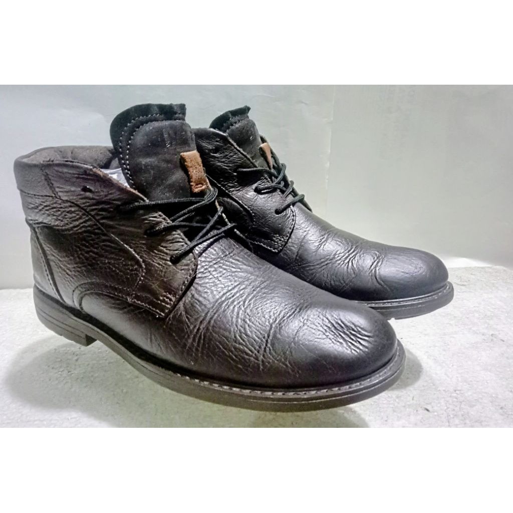 Caterpillar - Sepatu Pria Elegan Trend Keren Kekinian Casual Kulit Import Original