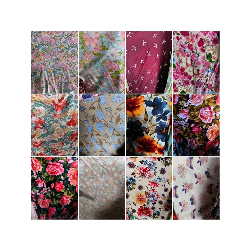 kain katun rayon premium, kain katun rayon murah, kain katun rayon motif terbaru (harga/0, 5m)