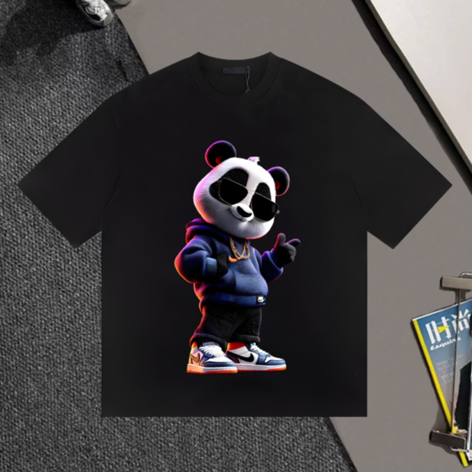 ISANNY PANDA LOGO T-SHIRT UNISEX OVERSIZE