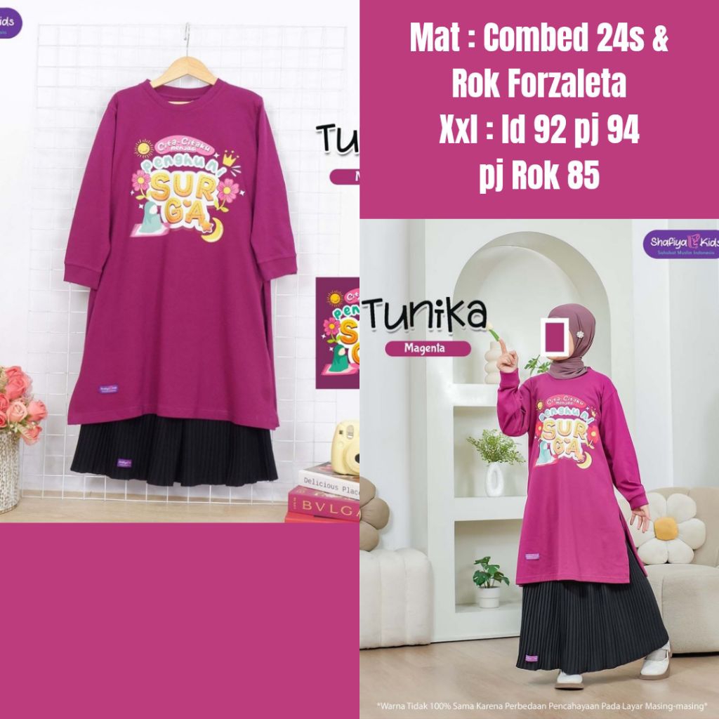 GAMIS ANAK SYARI BY SHAFIYA KIDS | TUNIK ROK ANAK | TUNIK ROK SYARI | GAMIS ANAK PEREMPUAN SYARI