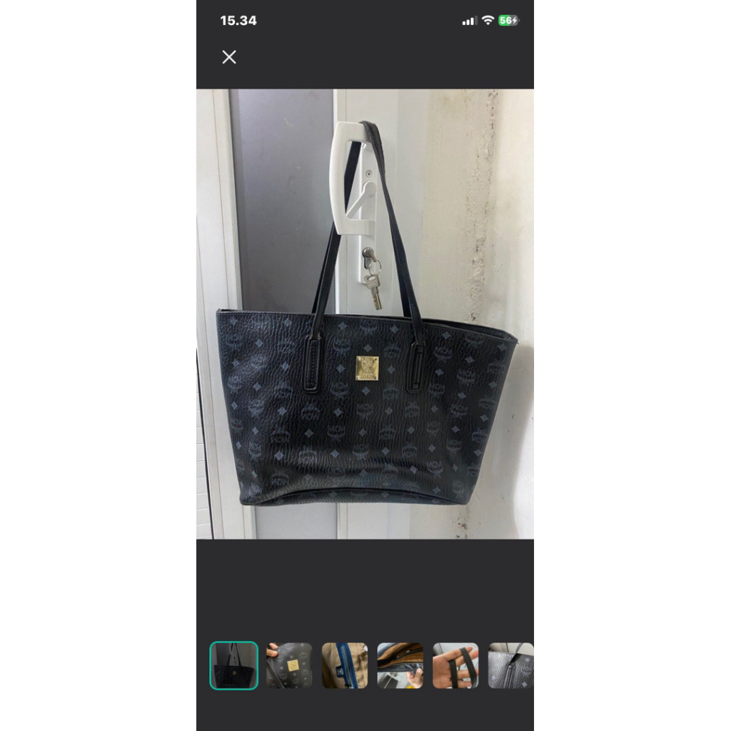 leather tote bag MCM original
