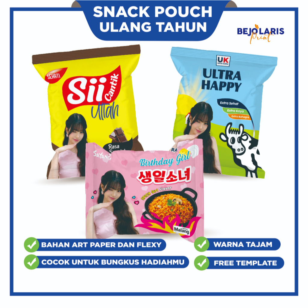 Snack Pouch Hadiah Ulang Tahun Hampers Snack Pouch Ulang Tahun Jumbo Hadiah Birthday