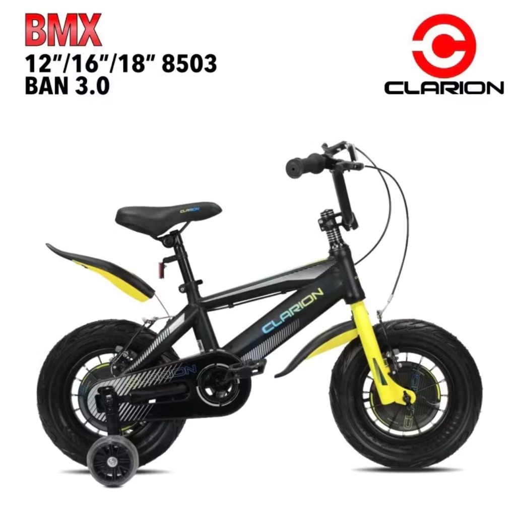 BONUS BELL sepeda anak laki laki 12 inch sepeda anak bmx 12 CLARION BMX 12 inch phoenix angry birds