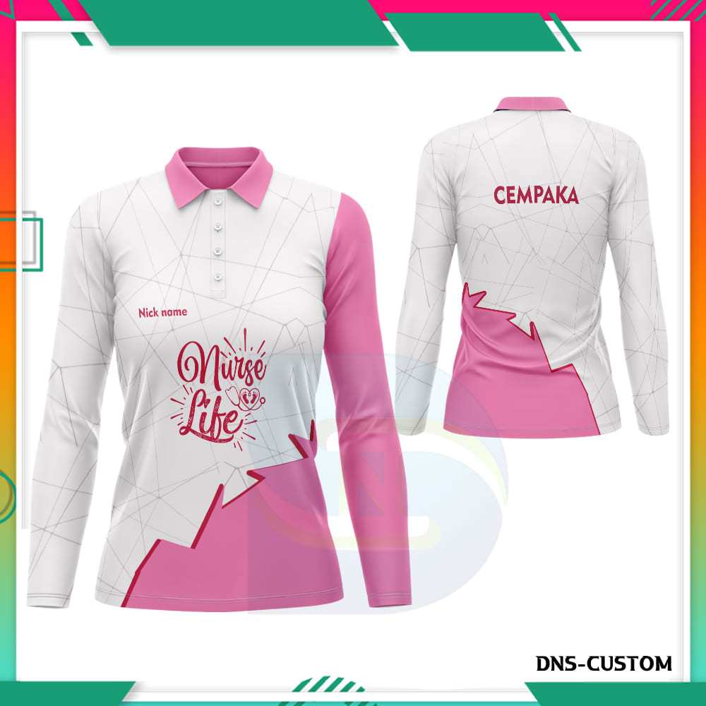 Kaos Perawat Wanita Nurse Life Simple Casual