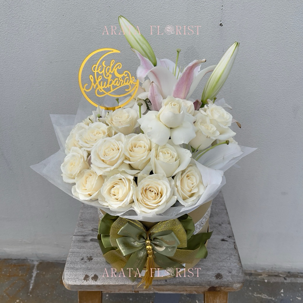 Eid Mubarak Flower Box Fresh
