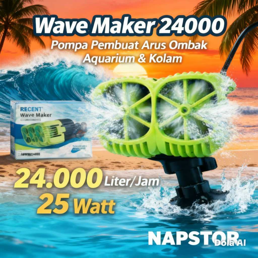 RECENT AAWM 24000 - Wave Maker Pompa Pembuat Arus Ombak Aquarium Kolam