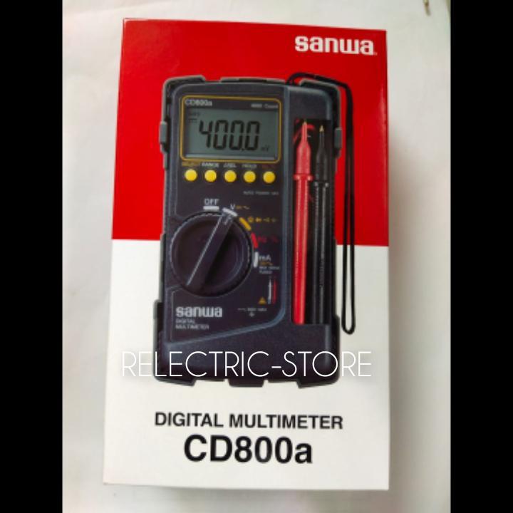 Multimeter Digital SANWA CD800A 4 Digit 4000 Hitungan Akurasi 0,7% Kapasitansi Frekuensi