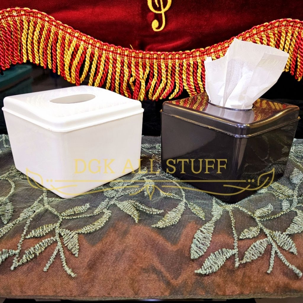 Kotak Tempat Tissue Tisue Tissu Tisu Box Persegi Panjang Segi Petak Besar Kecil Polos Kafe Cafe Rest