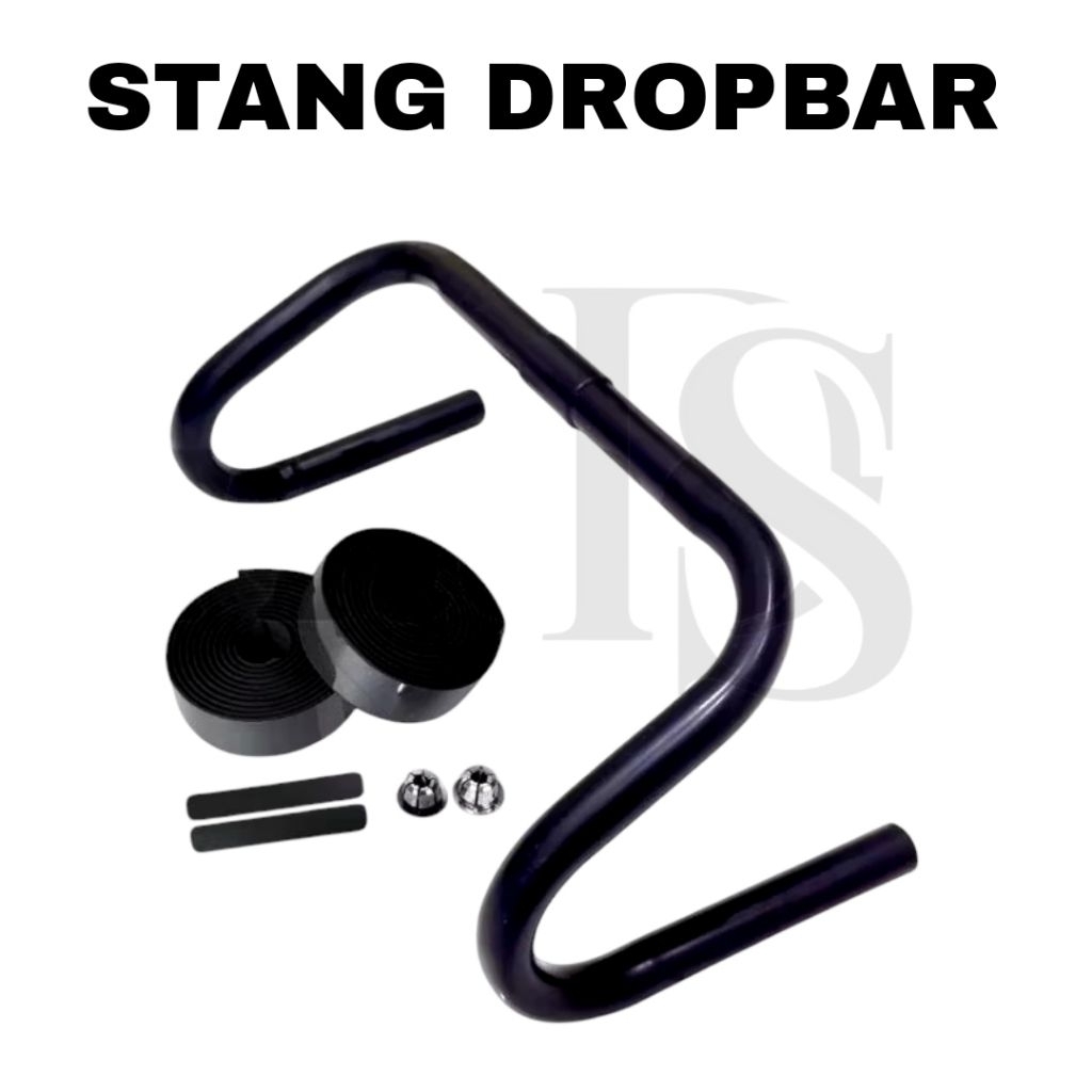 Stang sepeda balap standar 25,4 Dropbar handle rem alloy bartape gravel fixie mtb roadbike PAKET STA