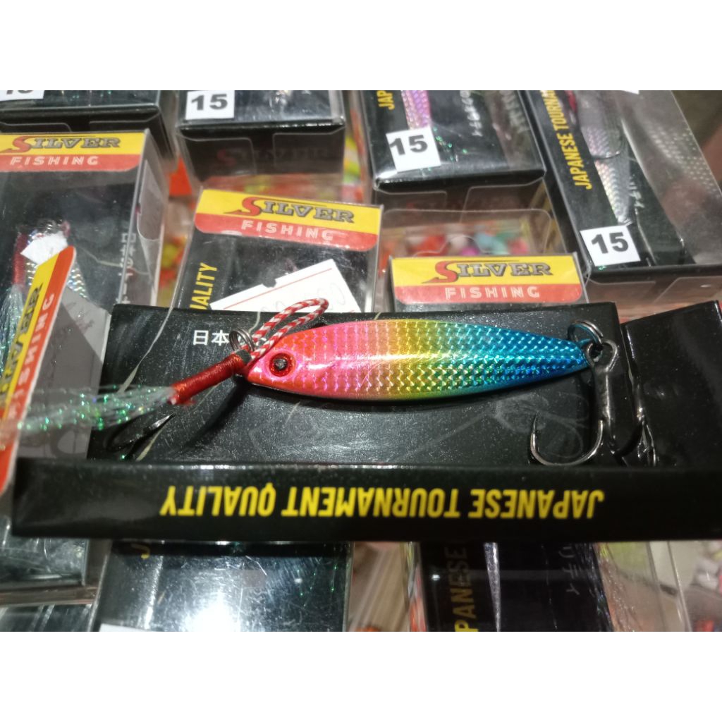 Metal Jig Umpan Pancing Jigging Laut Besi Anti Karat Tenggiri Tuna GT