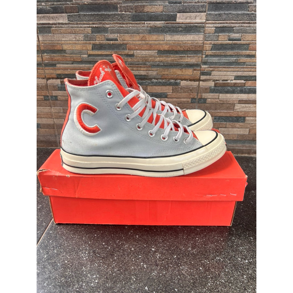 Converse 70s High Letterman C Grey Orange Pt. Map