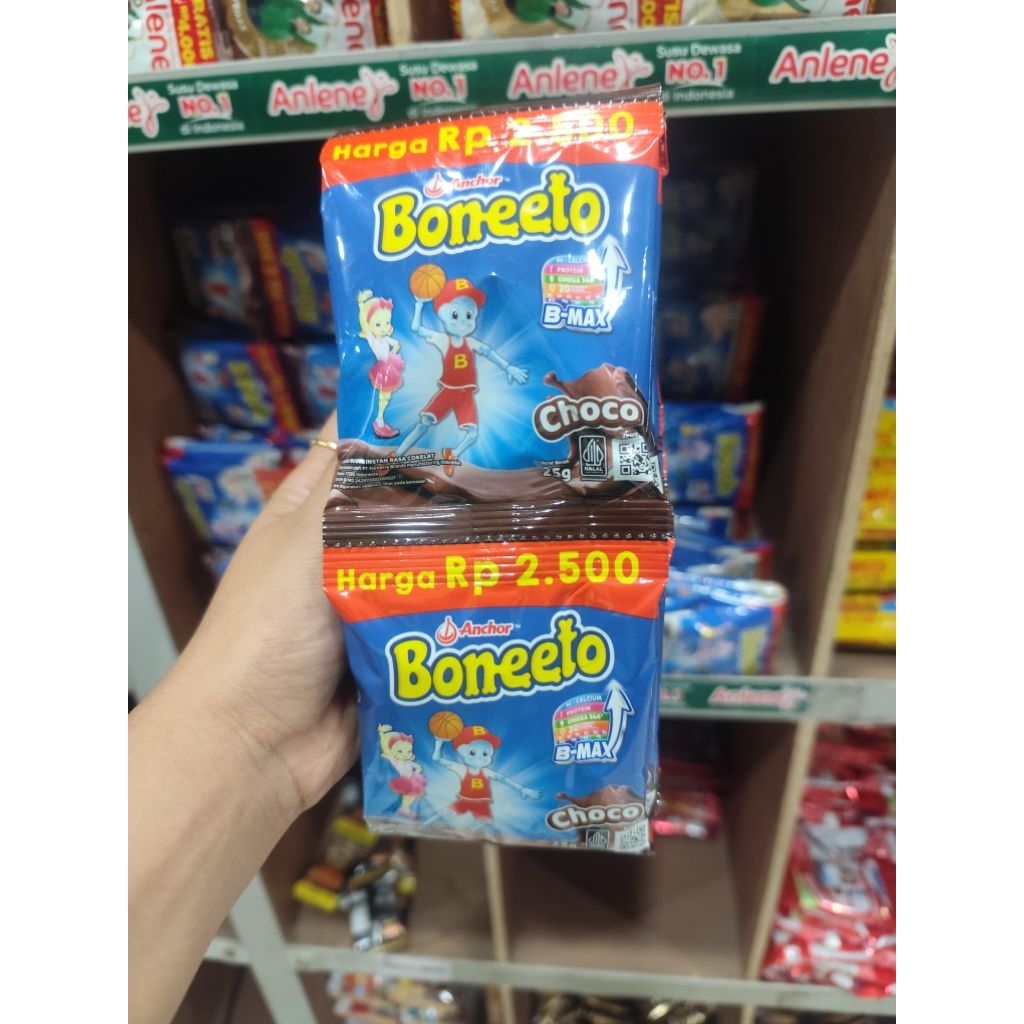BONEETO SUSU SACHET RASA COKLAT 25gr (RENCENG)