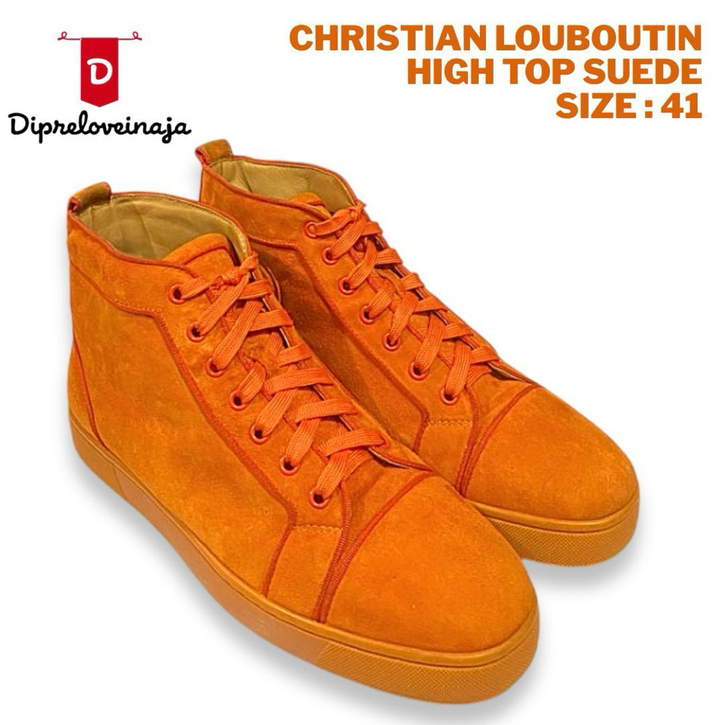 CHRISTIAN LOUBOUTIN HIGH TOP SUEDE PRELOVED DPLW0361