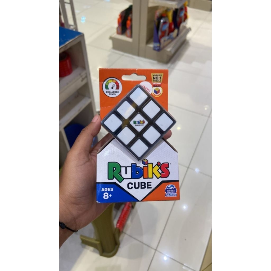 mainan kubus rubik 3x3 original merk rubik's