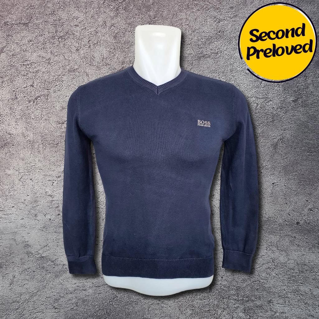 Baju Kaos Sweater Wanita / Anak HUGO BOSS - Size S / Lebar Dada 42 cm - Original - Second