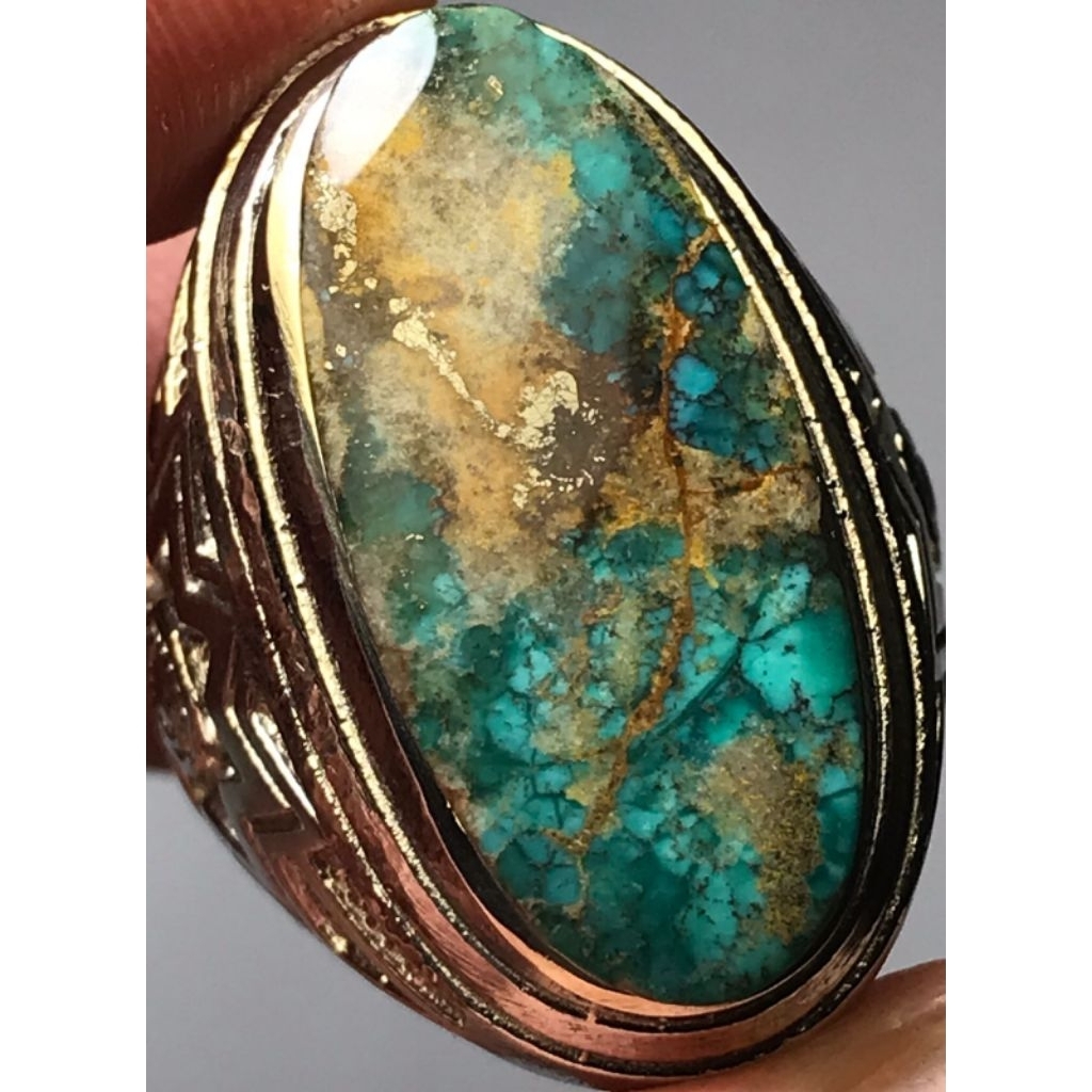 DEEP GREEN PERSYAN TURQOUISE SERAT BADAR EMAS LAWASAN AJIB SUPER