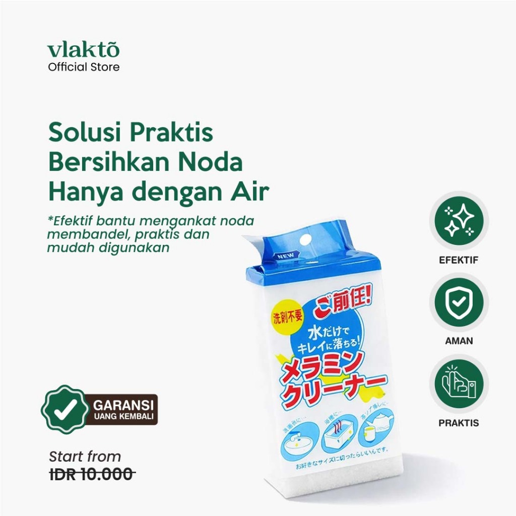 Vlakto Sponge Scrubber - Magic Sponge Cleaner Spon Pembersih Multifungsi