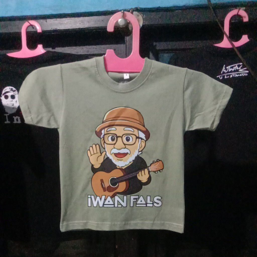 KAOS ANAK ANAK/KAOS BOCAH/KAOS IWAN FALS/KAOS BOCAH FALS/BANGUNLAH PUTRA PUTRI IBU PERTIWI/COTTON CO