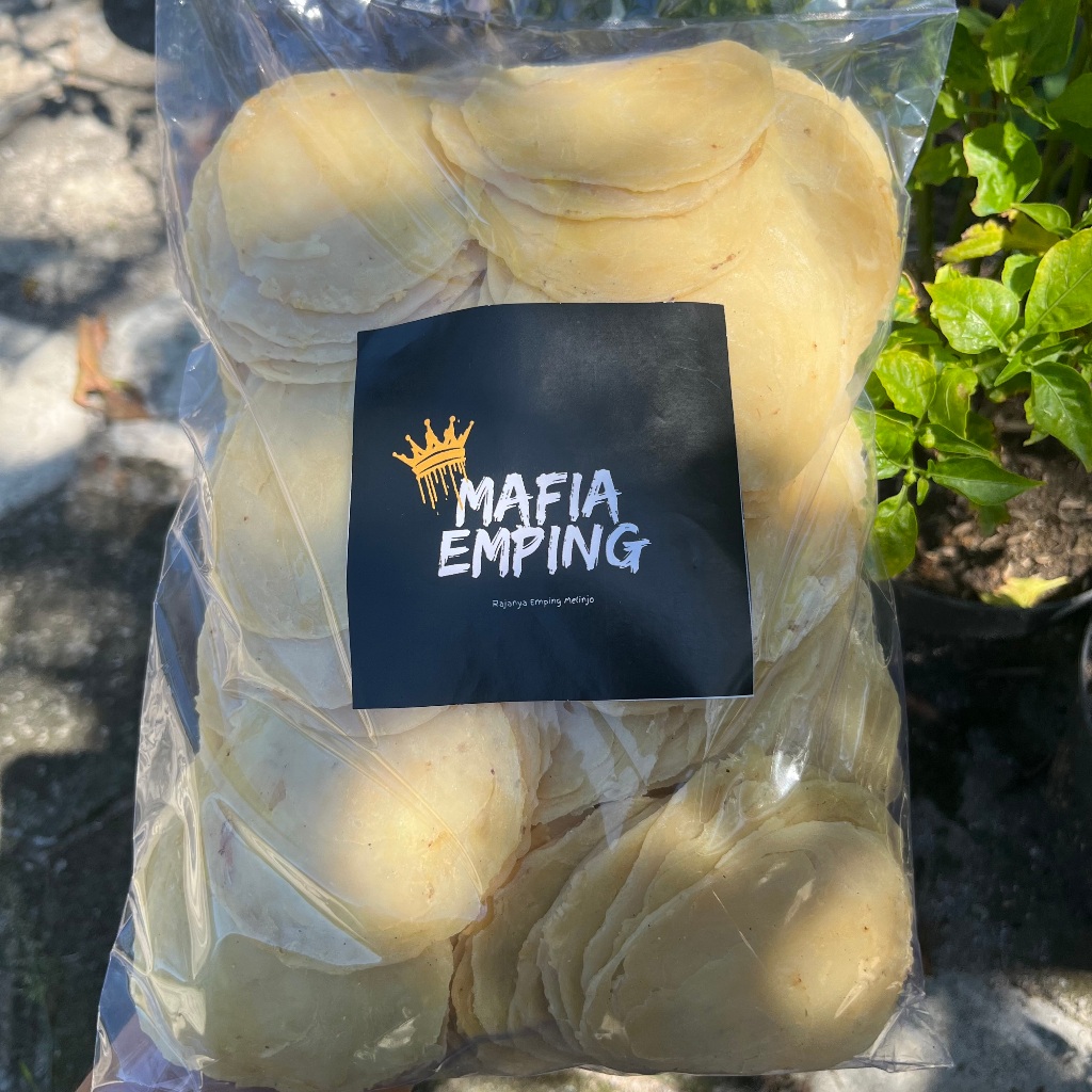 (1Kg) Emping BESAR/Emping Melinjo per 4-5 biji melinjo/ EMPING MENTAH SIAP GORENG
