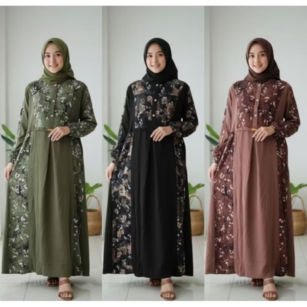 Gamis model lebaran 2026 terbaru
