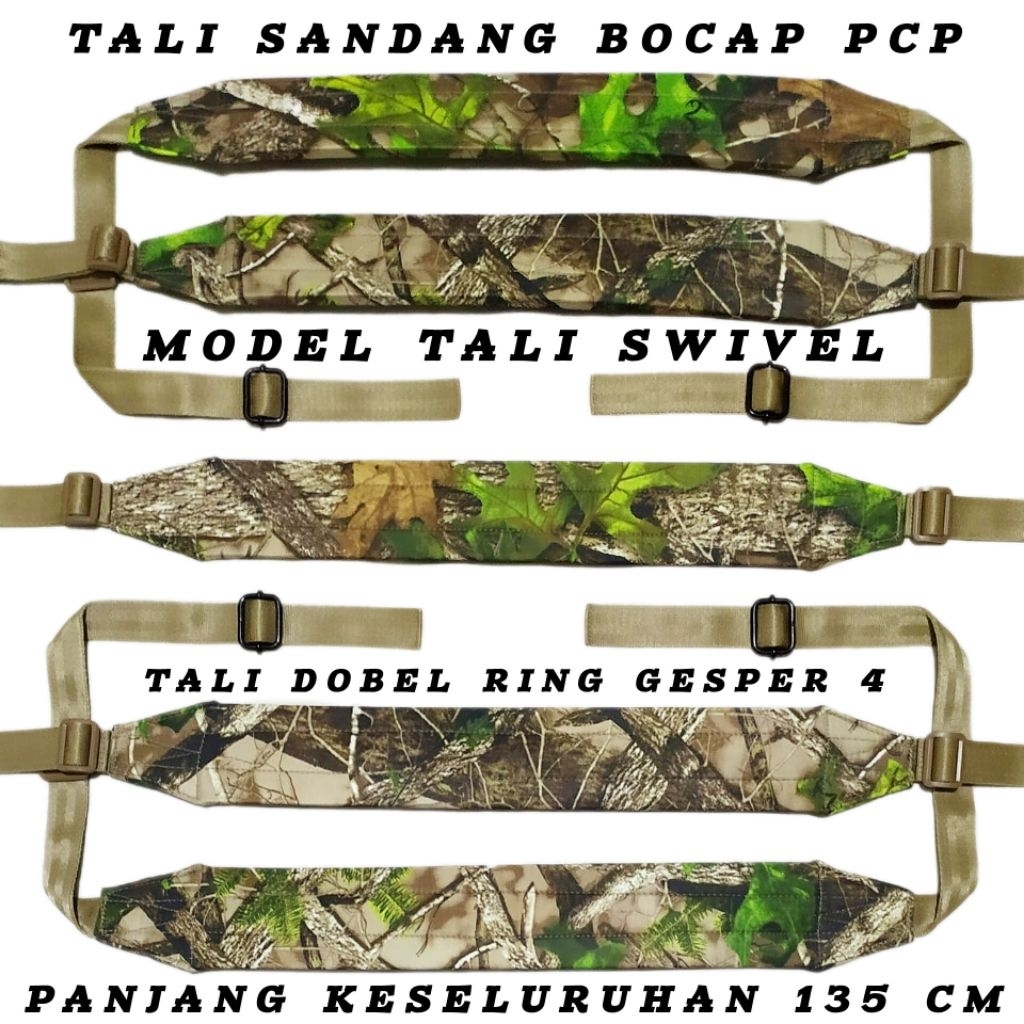 Tali Sandang Camo Model Swivel xtra kuat dan Panjang