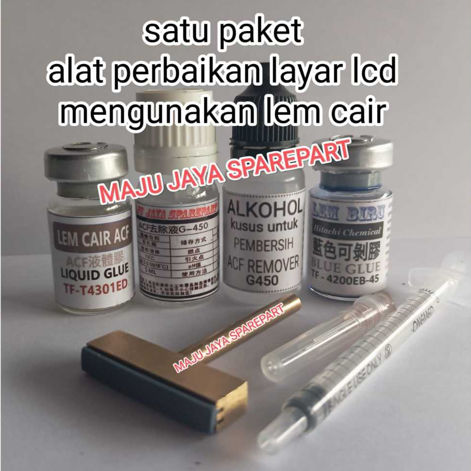 PAKET - Lem Cair Pengganti LEM ACF Tape COF bonding UNTUK  TV LED LCD / HP