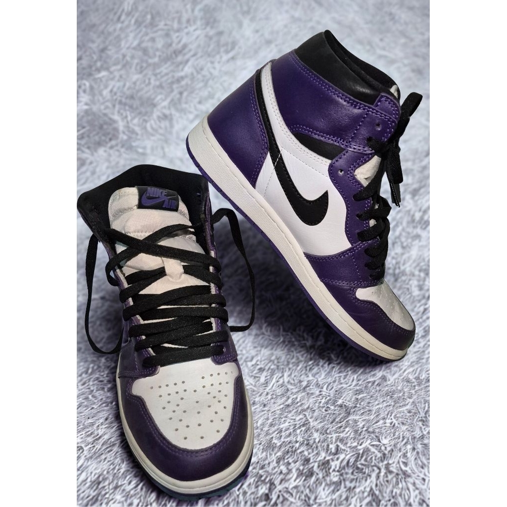 Nike Air Jordan 1 High OG Court Purple Size US 8 — Like New Full Box