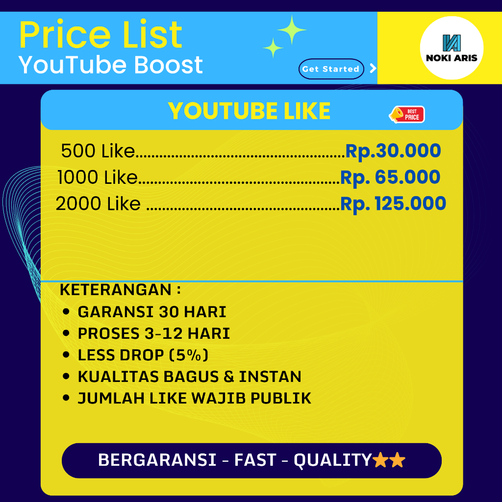 STABIL Jasa Like YouTube Berkualitas Bergaransi Permanen Aman, Booster