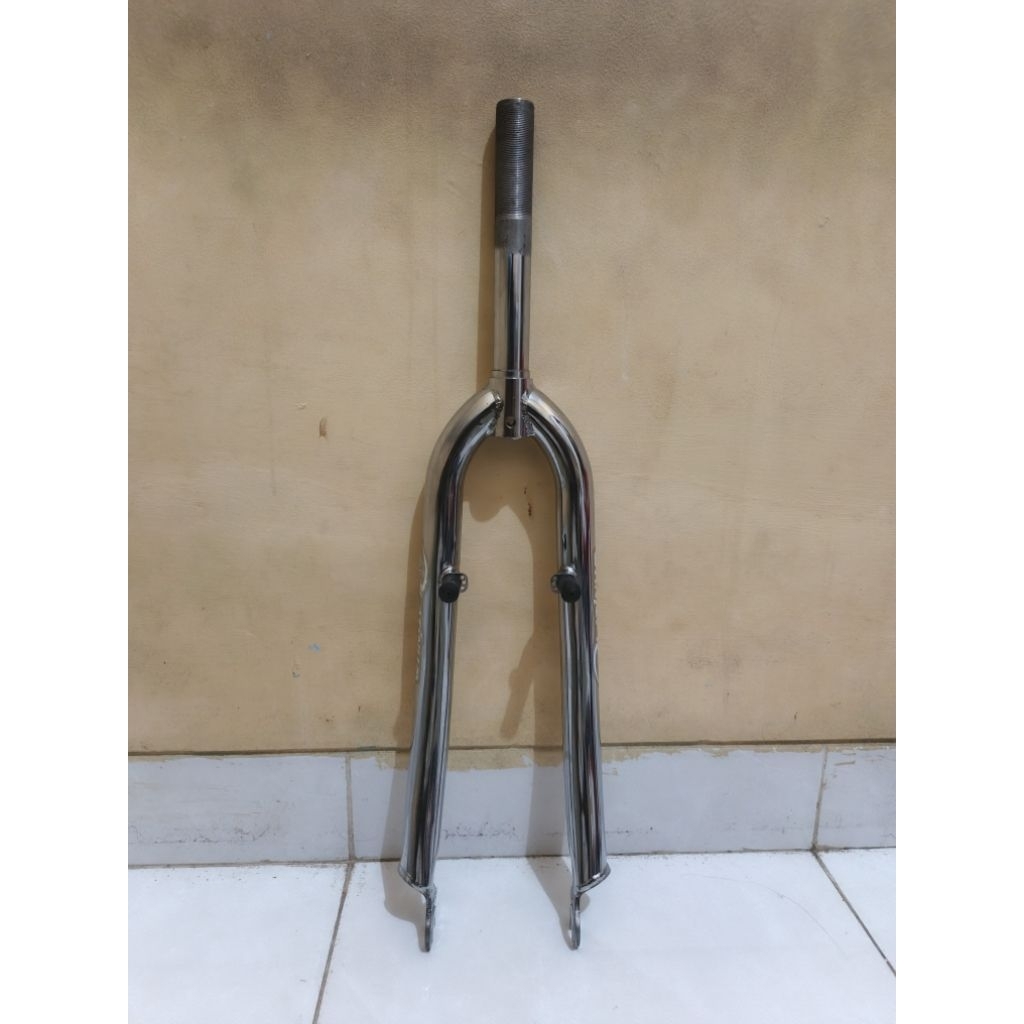 garpu fork rigid sepeda 26 mtb federal platinum gorila standar ulir drat chrome