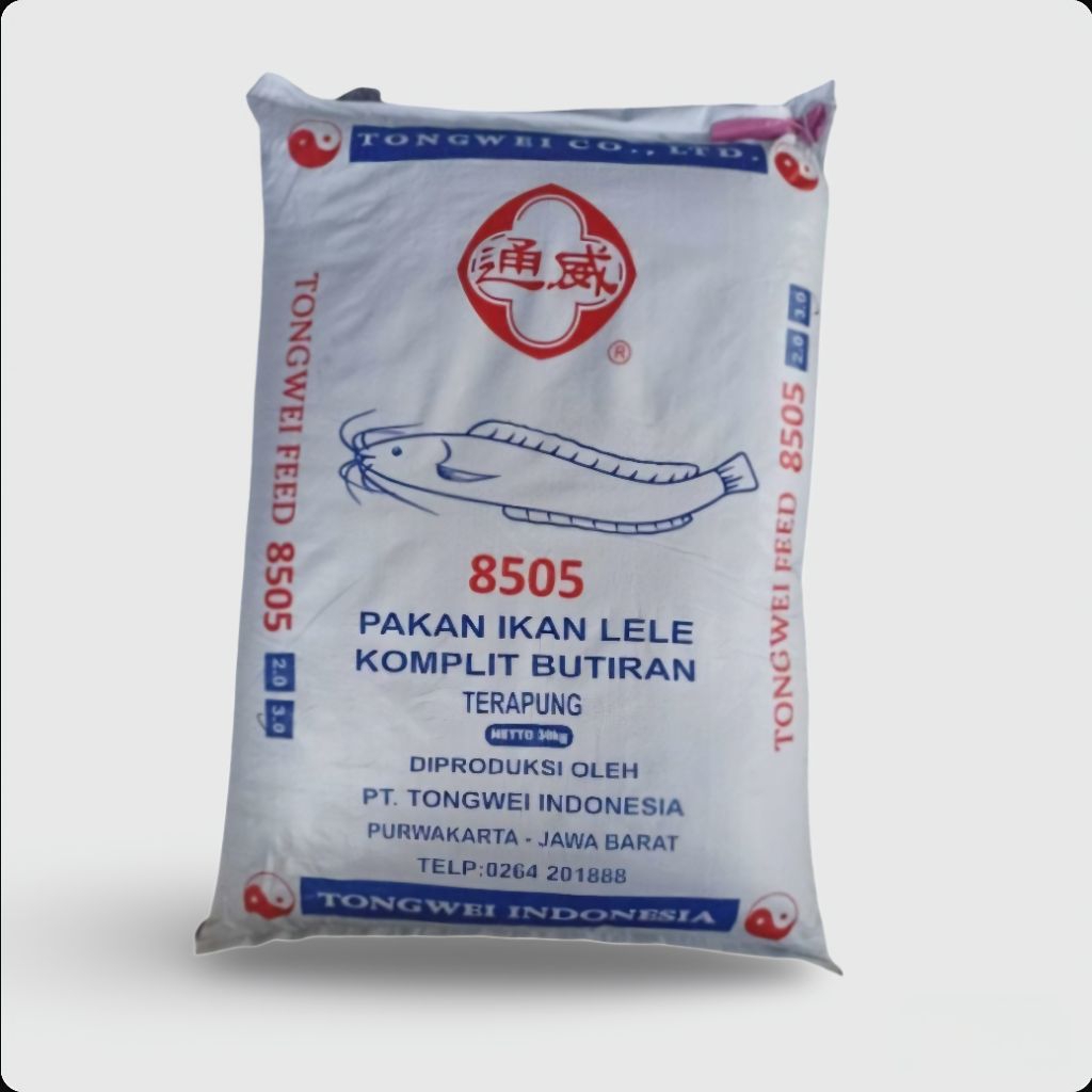 pur pelet pakan ikan lele TONGWEI-2 | pakan apung ikan lele nila gurame berkualitas kemasan 500 gram