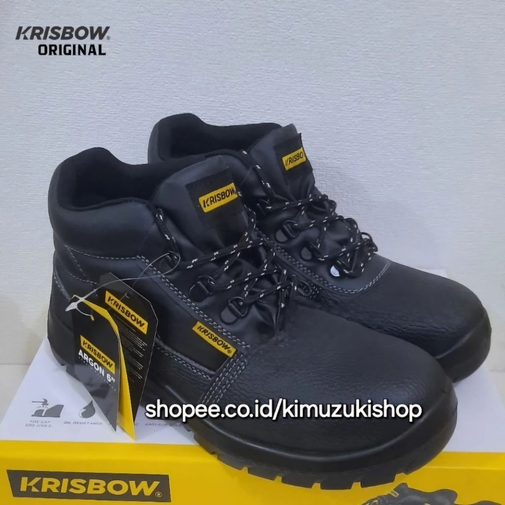 Krisbow Sepatu Safety Argon 6 inci / Safety Shoes Krisbow Argon 6 inci