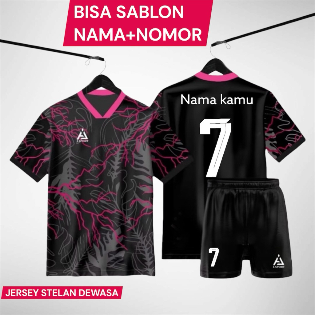 GRATIS SABLON NAMA & NOMOR PUNGGUNG JERSEY STELAN PREMIUM JERSEY FUTSAL JERSEY BOLA STELAN DEWASA UN