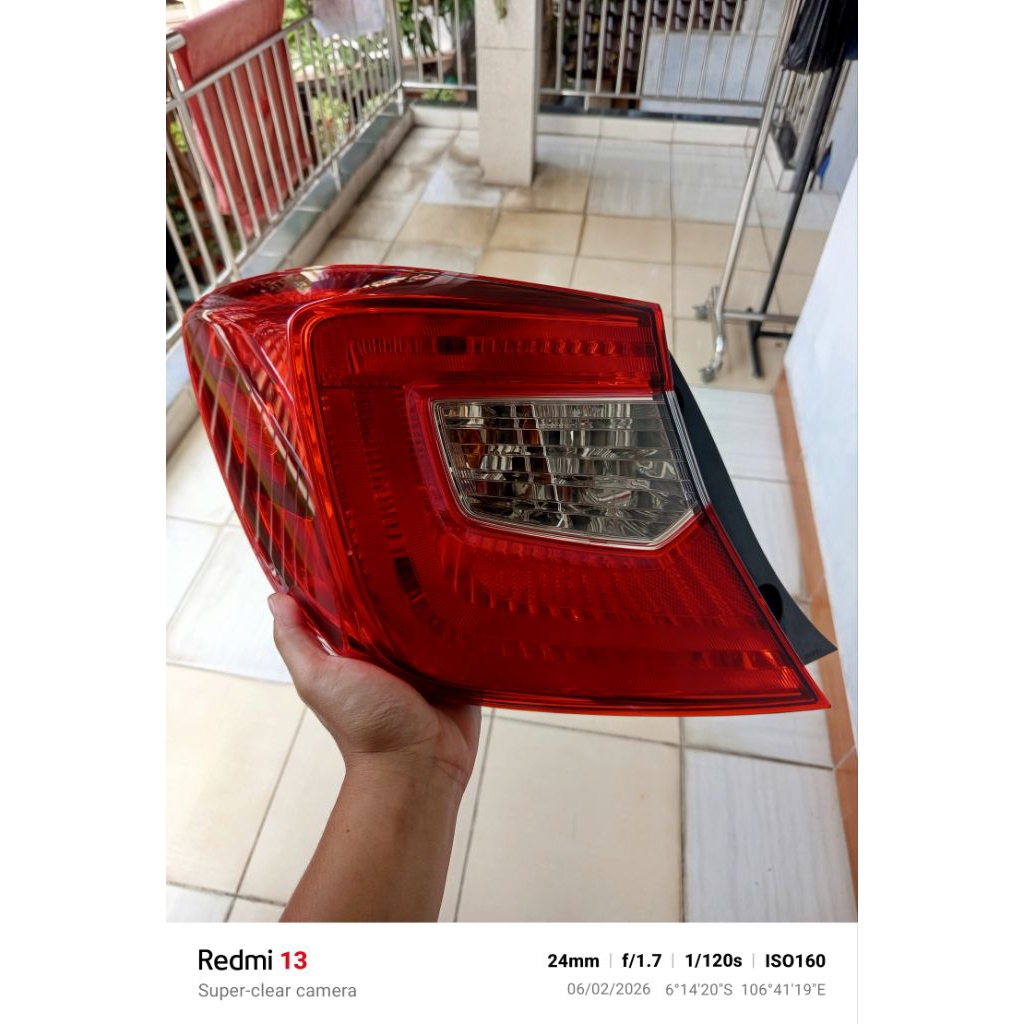 stoplamp lampu belakang honda brio